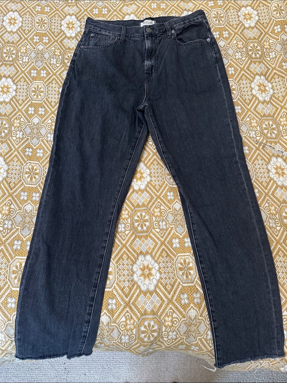 Madewell Men's Dark Gray Straight Jeans